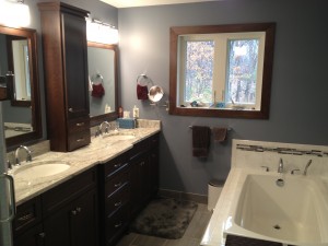 Master bathroom suite remodel