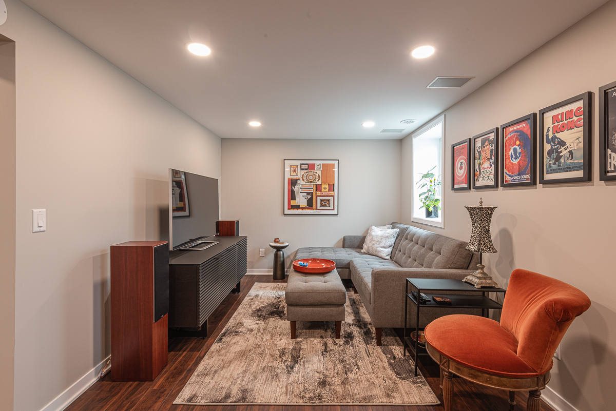 Lower-level remodel after